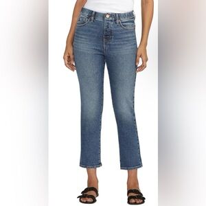 Jag Jeans Womens Valentina High Rise Straight Leg Pull-on Jeans - Legacy